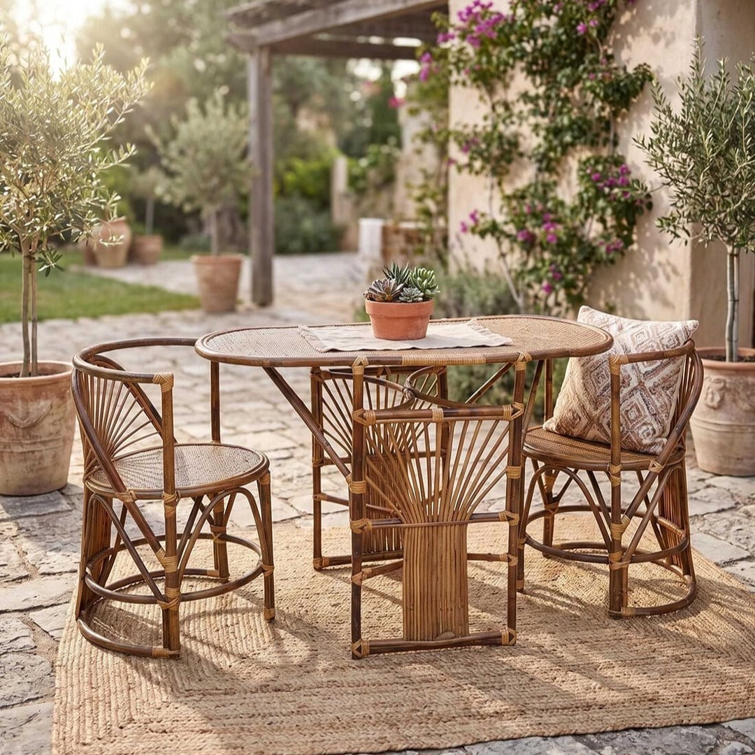 Image of outdoor furniture and table